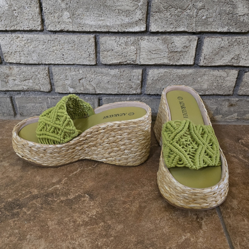 Avocado | AZARAYAH | Thick Love Platform Sandal